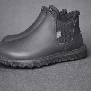 Men's Black Slip-On Shoes